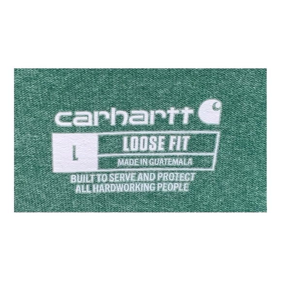 Carhartt Men's Forest Green Long Sleeve Tee - Picture 4 of 4
